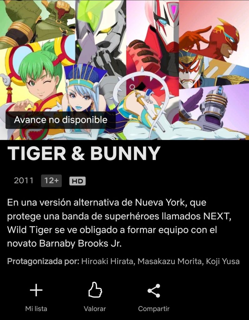 tigerbunny netflix 2